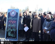 تشییع پیکر شاعر معروف خراسانی در مشهد