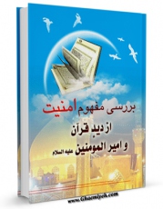 انتشار نسخه دیجیتالی کتاب بررسی مفهوم امنیت از دید قرآن و امیرالمومنین علیه السلام اثر محمد هادی موذن جامی به همراه لینک دانلود