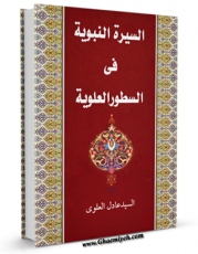 نسخه تمام متن (full text) كتاب السیره النبویه فی السطور العلویه اثر عادل علوی امكانات تحقیقاتی فراوان  منتشر شد.