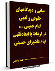 متن كامل كتاب مبانی و دیدگاه های حقوقی - فقهی امام خمینی در پیوند با عاشورا اثر احمد واعظی با محیطی جذاب و كاربر پسند بر روی سایت مرکز قائمیه قرار گرفت.